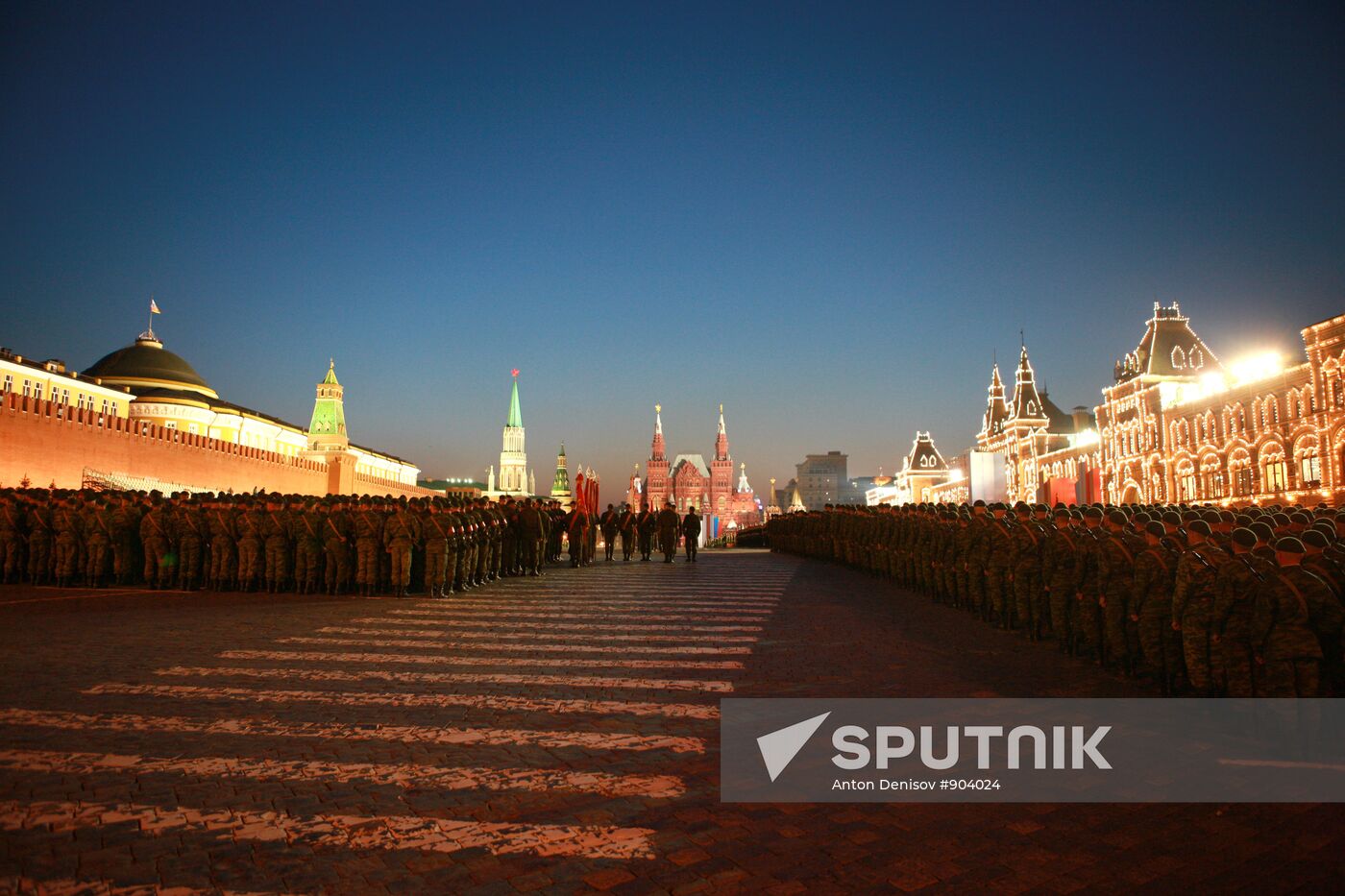 Rehearsal of Victory Parade on Red Square