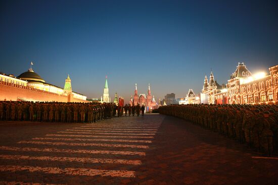 Rehearsal of Victory Parade on Red Square