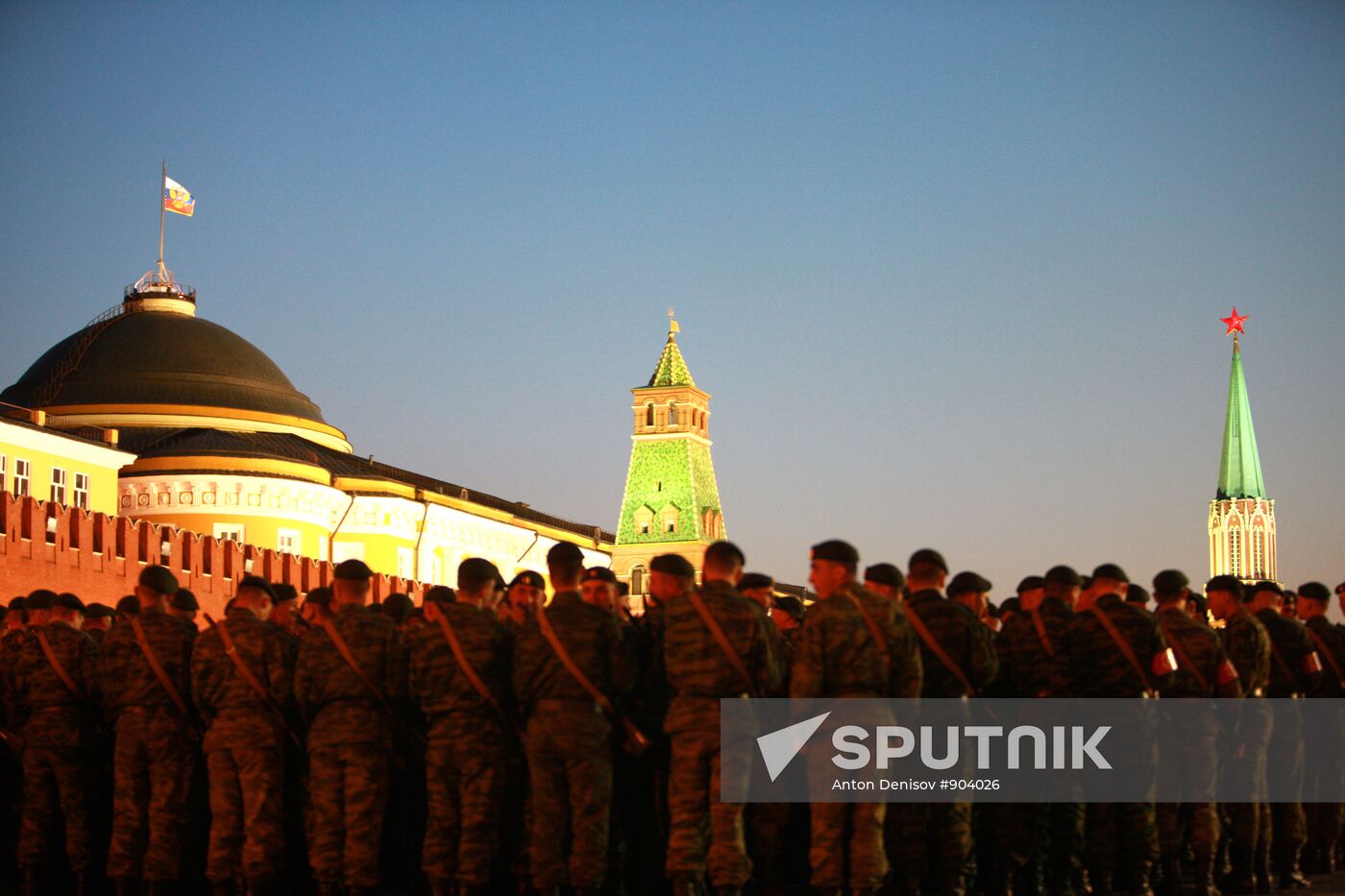 Rehearsal of Victory Parade on Red Square