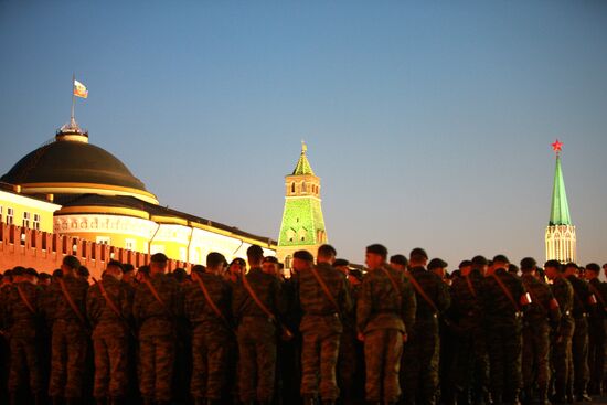 Rehearsal of Victory Parade on Red Square