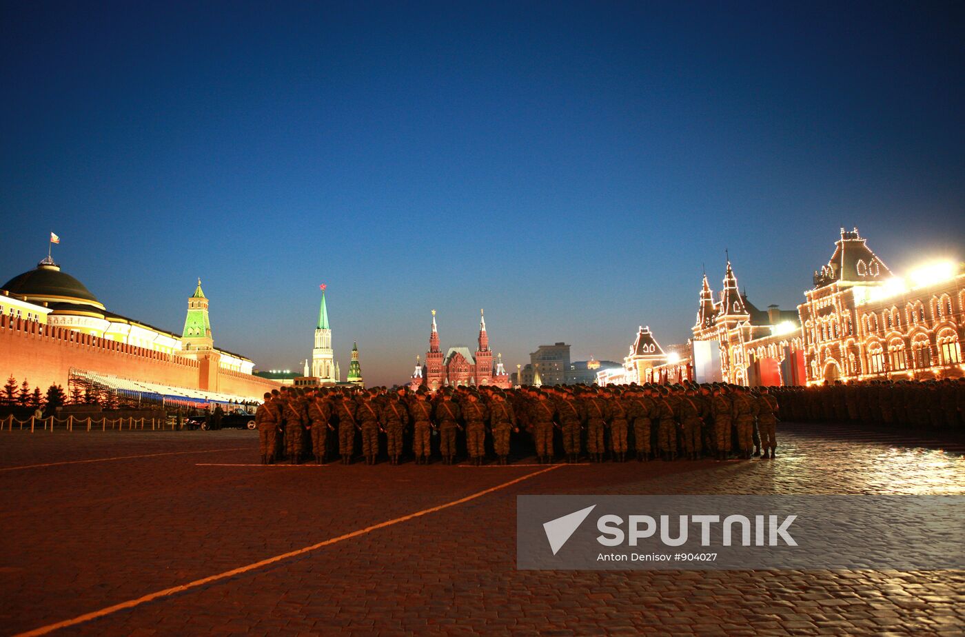 Rehearsal of Victory Parade on Red Square