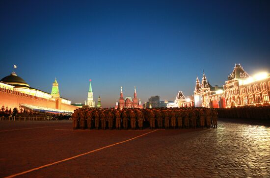 Rehearsal of Victory Parade on Red Square