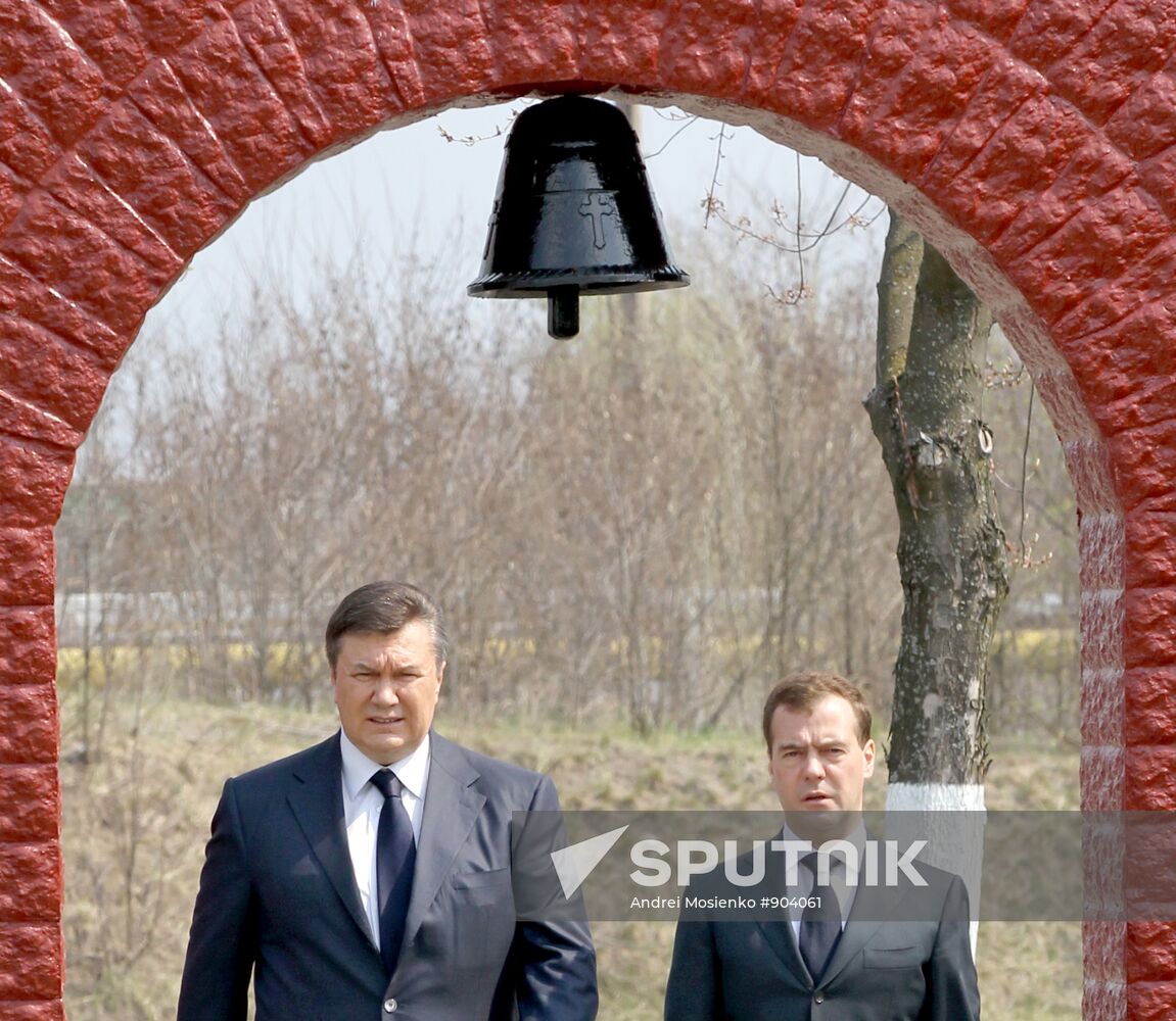 Medvedev attends Chernobyl anniversary events