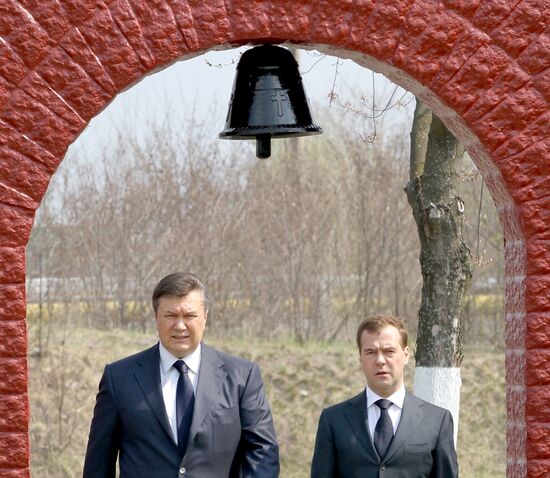 Medvedev attends Chernobyl anniversary events