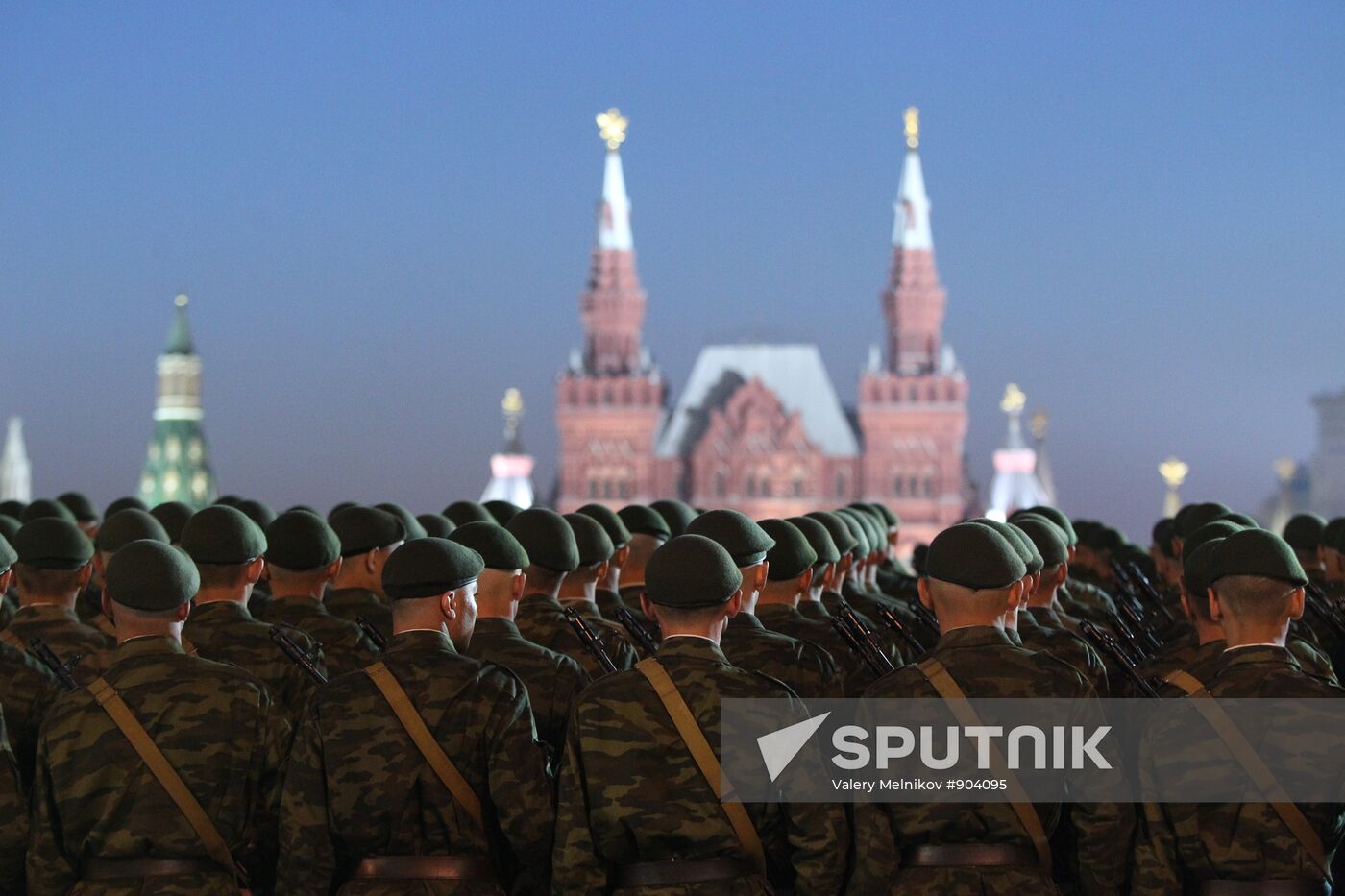 Rehearsal of Victory Parade on Red Square