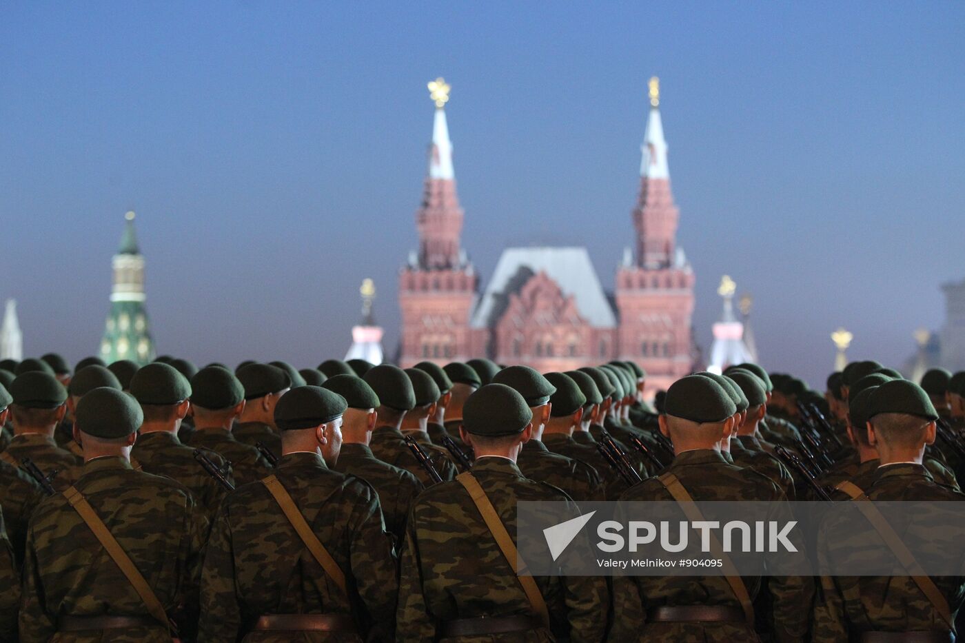 Rehearsal of Victory Parade on Red Square