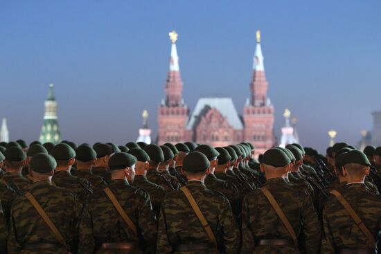 Rehearsal of Victory Parade on Red Square