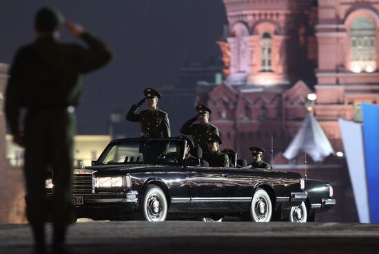 Rehearsal of Victory Parade on Red Square