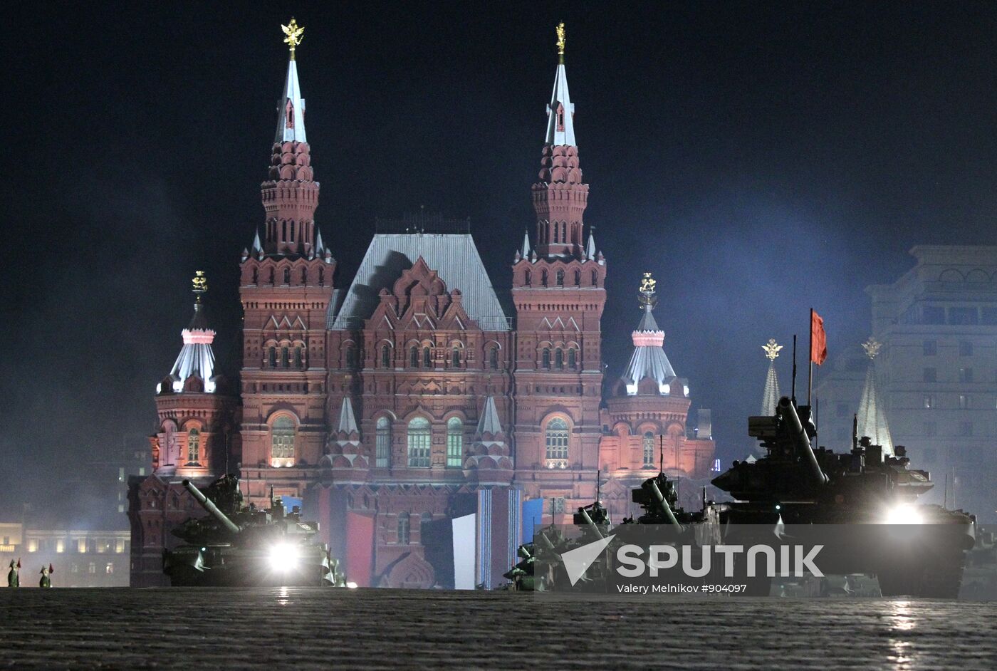Rehearsal of Victory Parade on Red Square