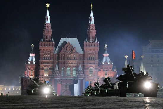 Rehearsal of Victory Parade on Red Square