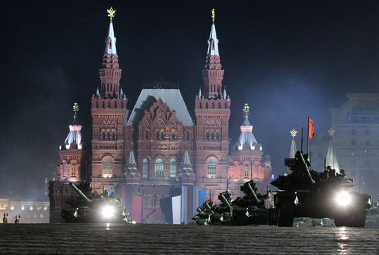 Rehearsal of Victory Parade on Red Square