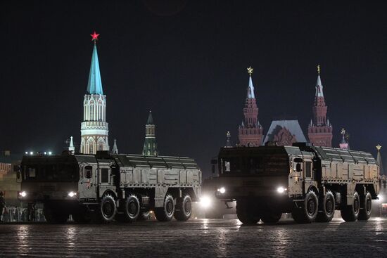 Rehearsal of Victory Parade on Red Square