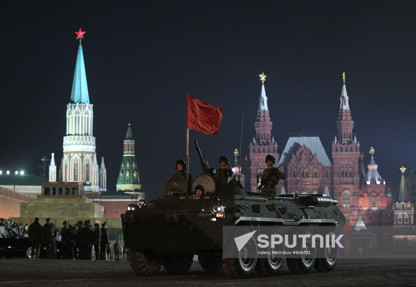 Rehearsal of Victory Parade on Red Square