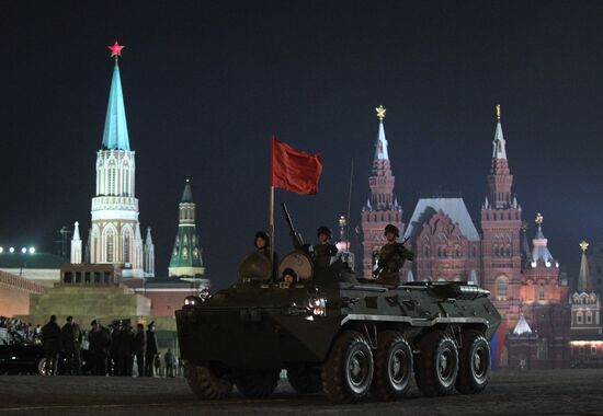 Rehearsal of Victory Parade on Red Square