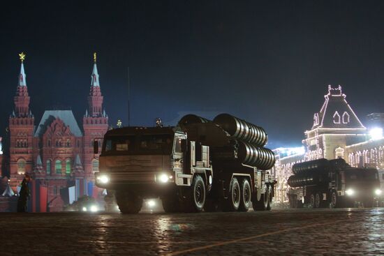 Rehearsal of Victory Parade on Red Square