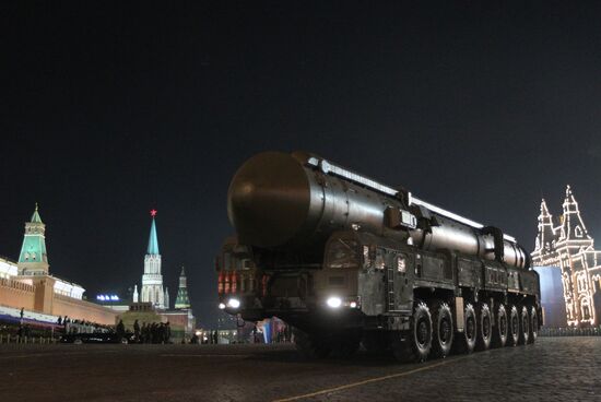 Rehearsal of Victory Parade on Red Square