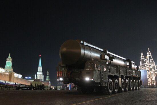 Rehearsal of Victory Parade on Red Square