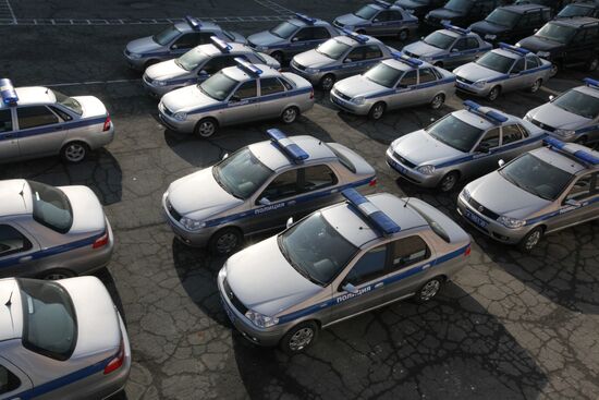 New patrol vehicles of Fiat and Lada brands