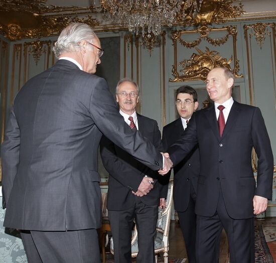 Vladimir Putin on working visit to Stockholm
