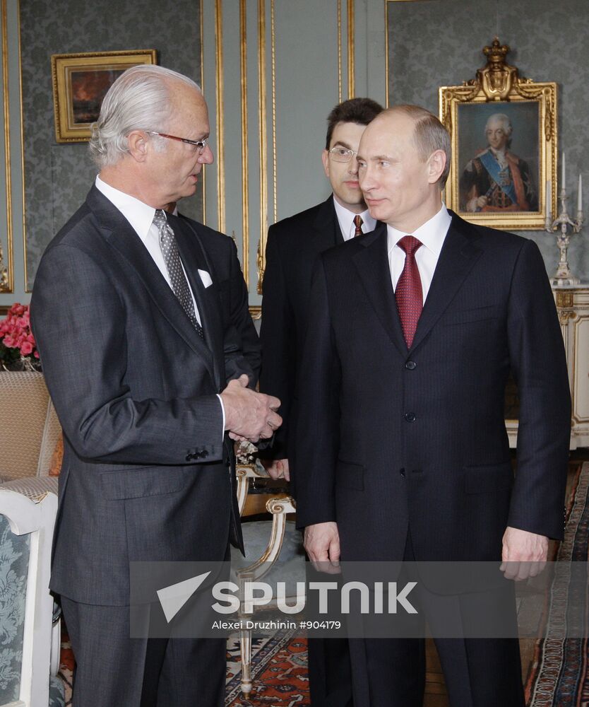 Vladimir Putin on working visit to Stockholm