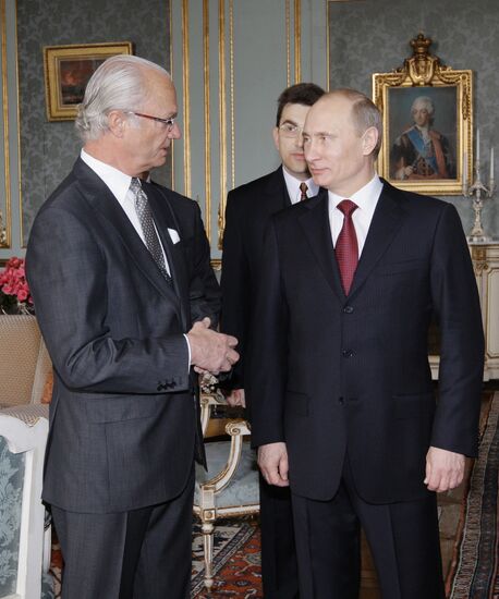 Vladimir Putin on working visit to Stockholm