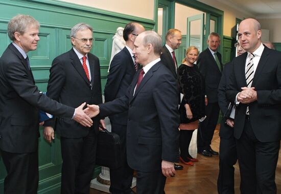 Vladimir Putin on working visit to Stockholm