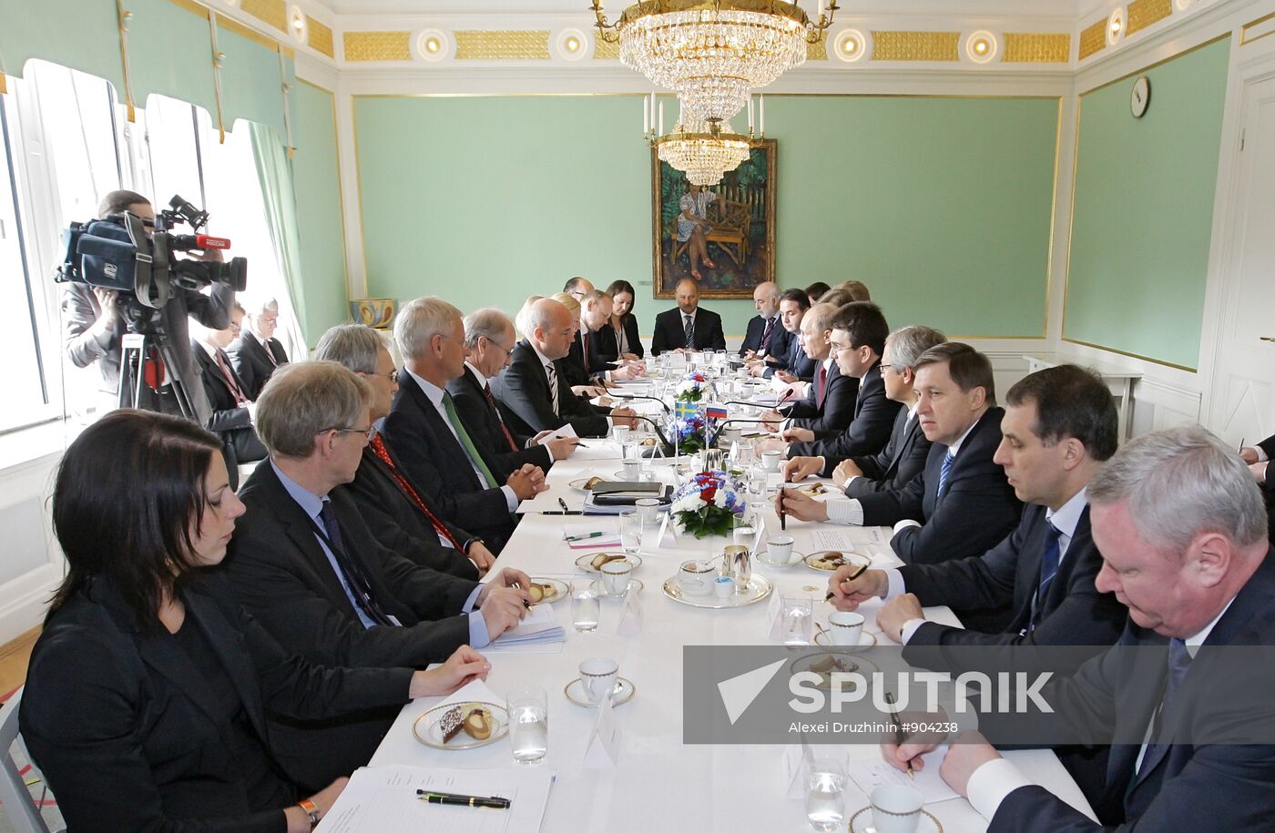 Vladimir Putin on working visit to Stockholm