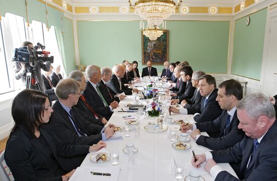 Vladimir Putin on working visit to Stockholm