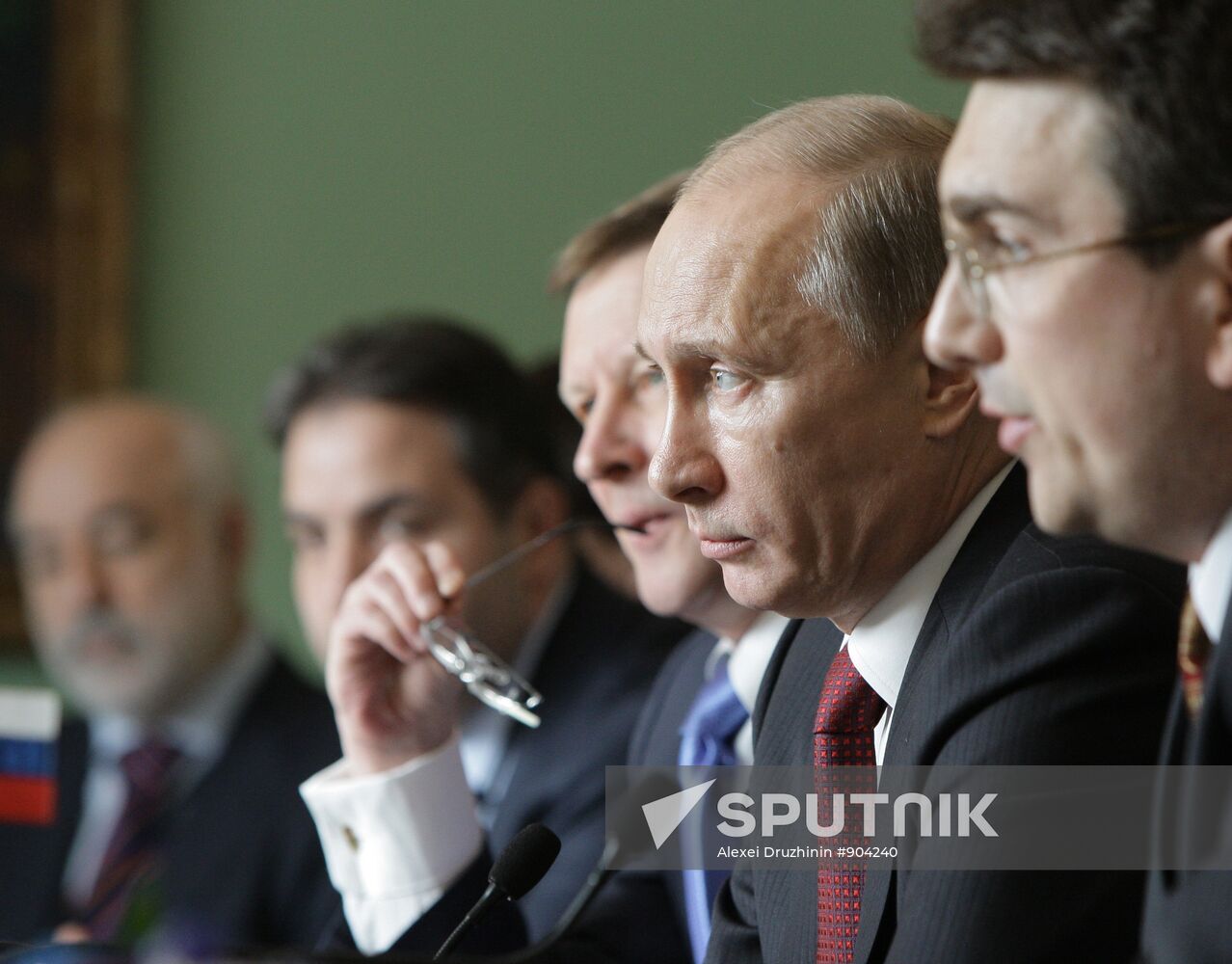 Vladimir Putin on working visit to Stockholm