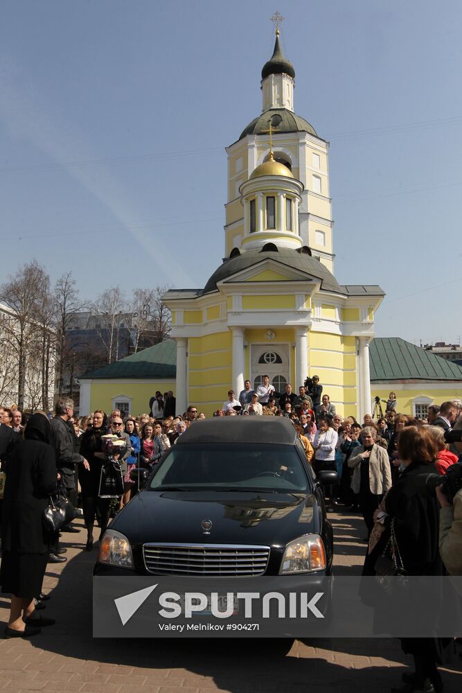 Funeral service for People's Artist of Russia Mikhail Kozakov
