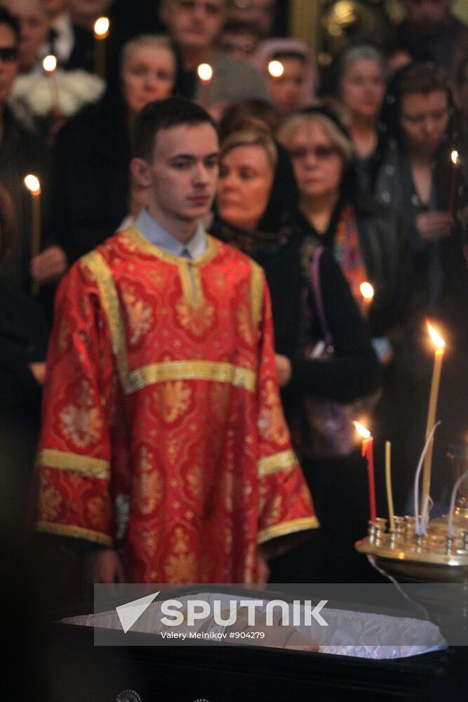 Funeral service for People's Artist of Russia Mikhail Kozakov