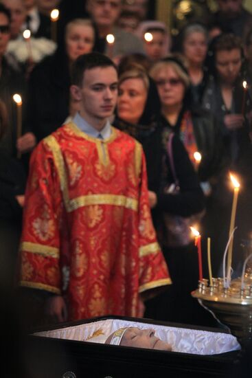 Funeral service for People's Artist of Russia Mikhail Kozakov
