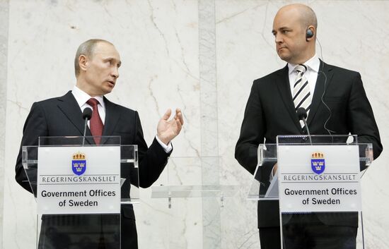 Russian Prime Minister Vladimir Putin visits Stockholm