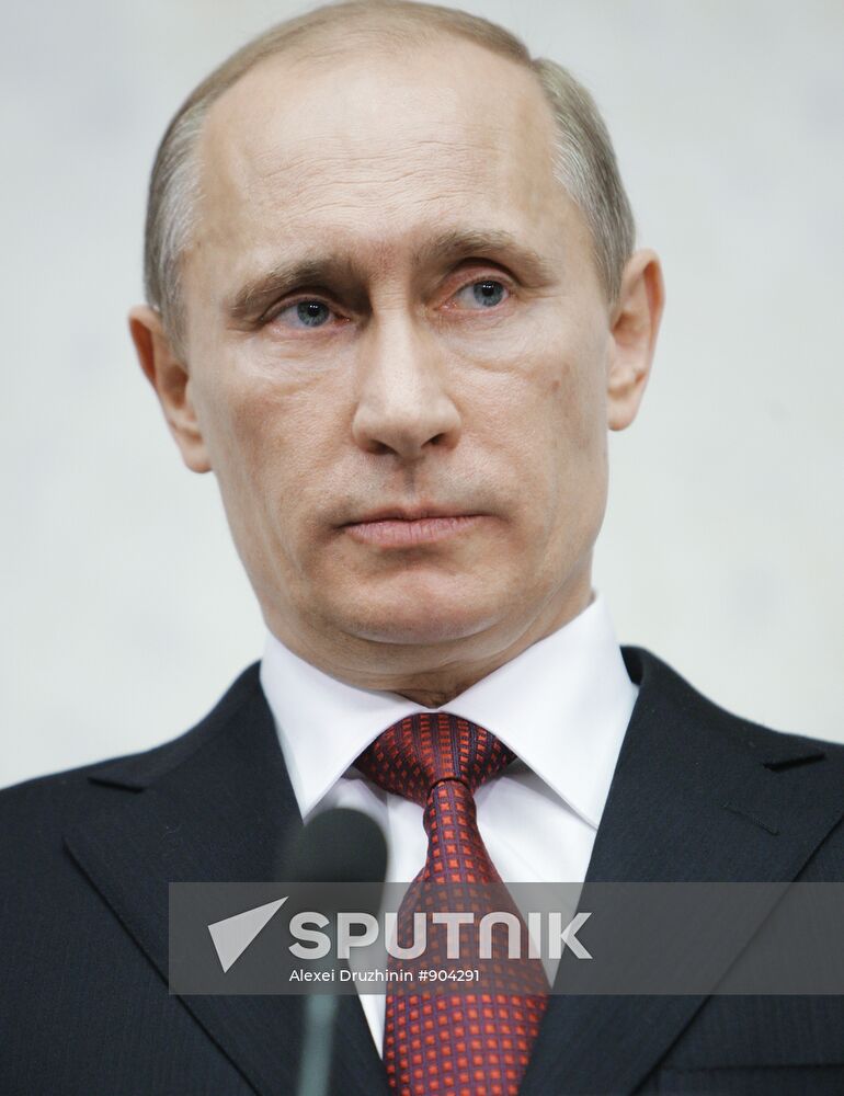 Russian Prime Minister Vladimir Putin visits Stockholm