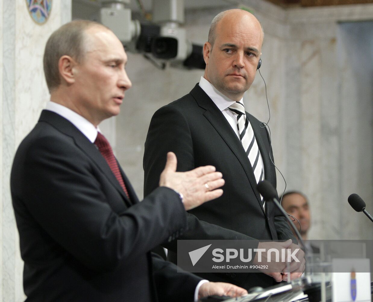 Russian Prime Minister Vladimir Putin visits Stockholm