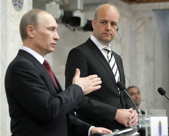 Russian Prime Minister Vladimir Putin visits Stockholm