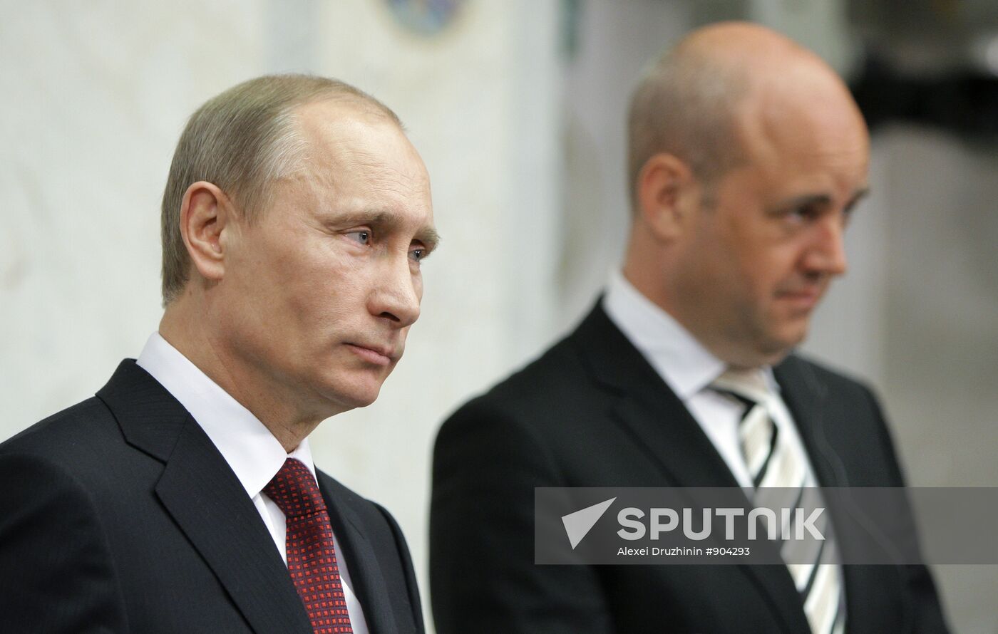 Russian Prime Minister Vladimir Putin visits Stockholm