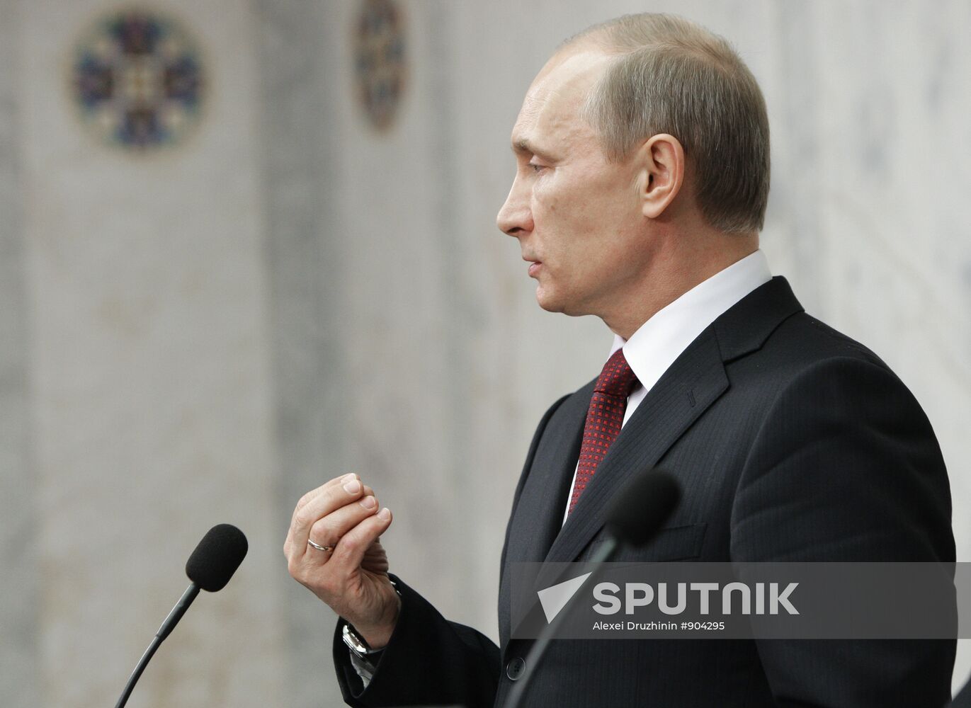 Russian Prime Minister Vladimir Putin visits Stockholm