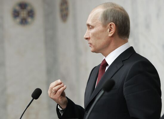 Russian Prime Minister Vladimir Putin visits Stockholm