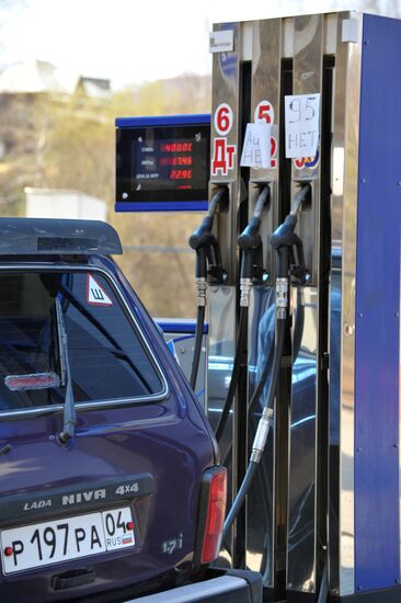 Fuel staions in Russia's regions
