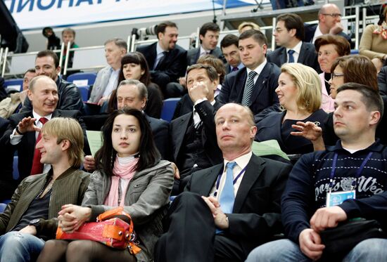 Svetlana Medvedeva attends World Figure Skating Championships