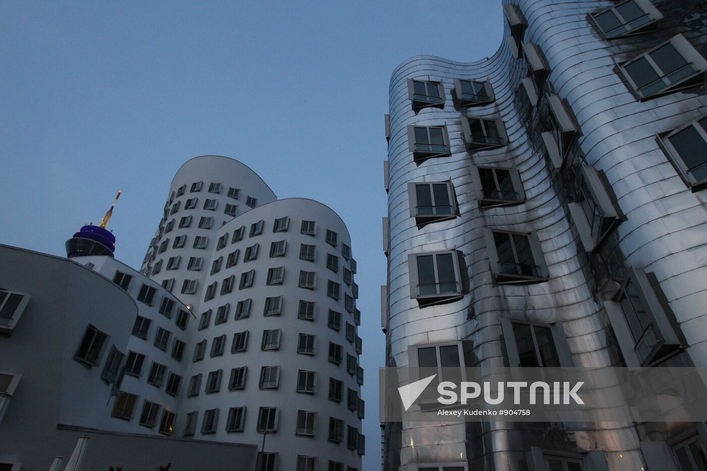 Modern architecture area in Dusseldorf