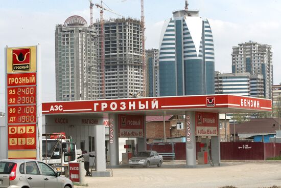 Gas station in Grozny
