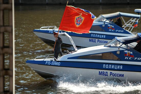 Float out ceremony for police boats