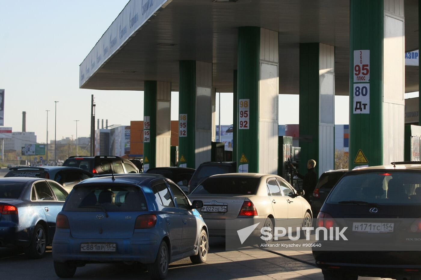 Gas station operation in Russia's regions