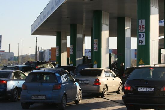 Gas station operation in Russia's regions