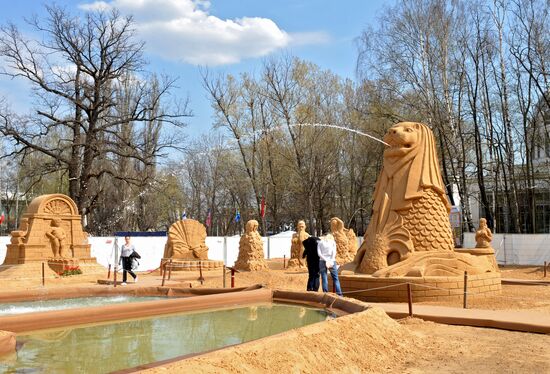 Sand sculptures festival opens at All-Russian Exhibition Center
