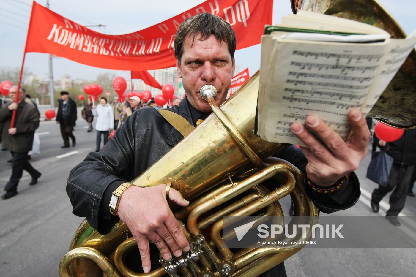 Labor Day demonstration in Novosibirsk