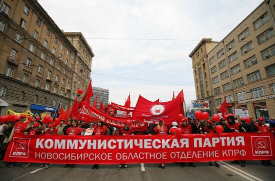 Labor Day demonstration in Novosibirsk