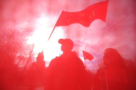Labor Day march in Veliky Novgorod